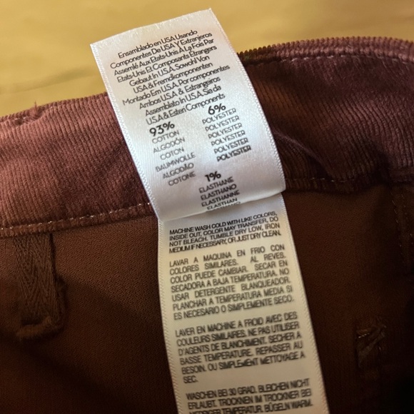 Mother | The Patch Pocket Roller Skimp Wide Leg Corduroy Rum Russian Size 31 - Picture 13 of 14